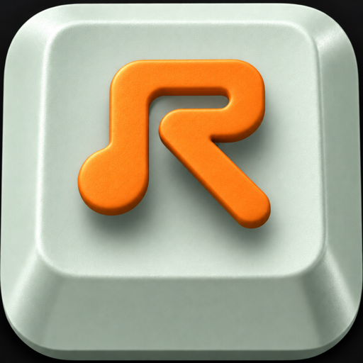 The Rant Recorder icon: an orange R on a mint key
